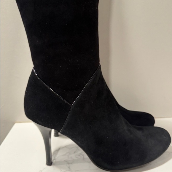 RSVP Sued Heeled Boots - Picture 7 of 16